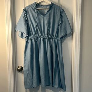 SHEIN Light Blue Mini Dress